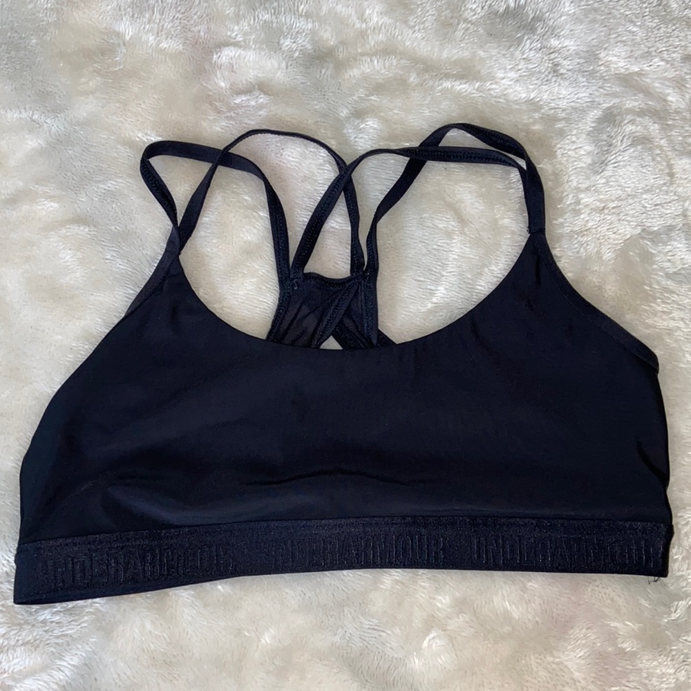 Black Underarmour Sports Bra